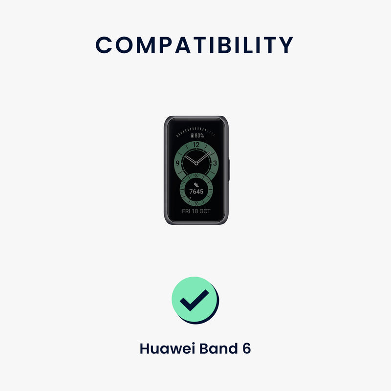 kwmobile Silicone Watch Strap for Huawei Band 6 - Replacement Strap for Fitness Tracker - Smartwatch Replacement Strap