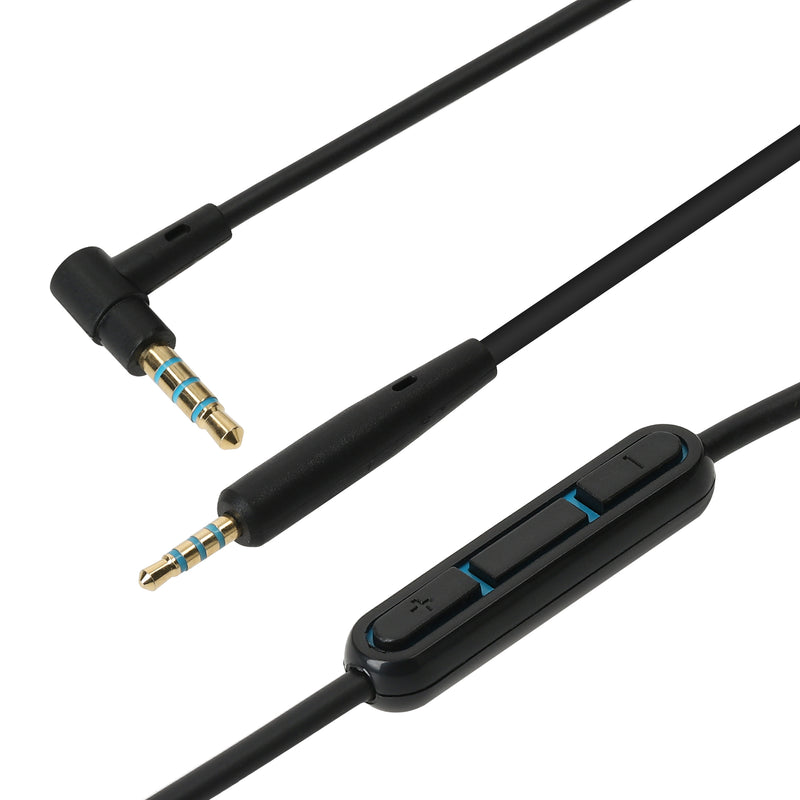 kwmobile Headphone Cable for JBL E30 / E50 / E55BT / E65 BTNC / LIVE 500BT / TUNE 600 BTNC / LIVE 650 BTNC - Replacement Cable with Microphone Volume Control - 3.5mm Jack