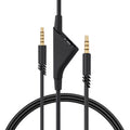 kwmobile Headphone Cable compatible with Logitech Astro A50 / A40TR / A40 / A30 / A10 - Replacement Cable 200 cm with Volume Control - 3.5mm Jack