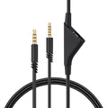 kwmobile Headphone Cable compatible with Logitech Astro A50 / A40TR / A40 / A30 / A10 - Replacement Cable 200 cm with Volume Control - 3.5mm Jack
