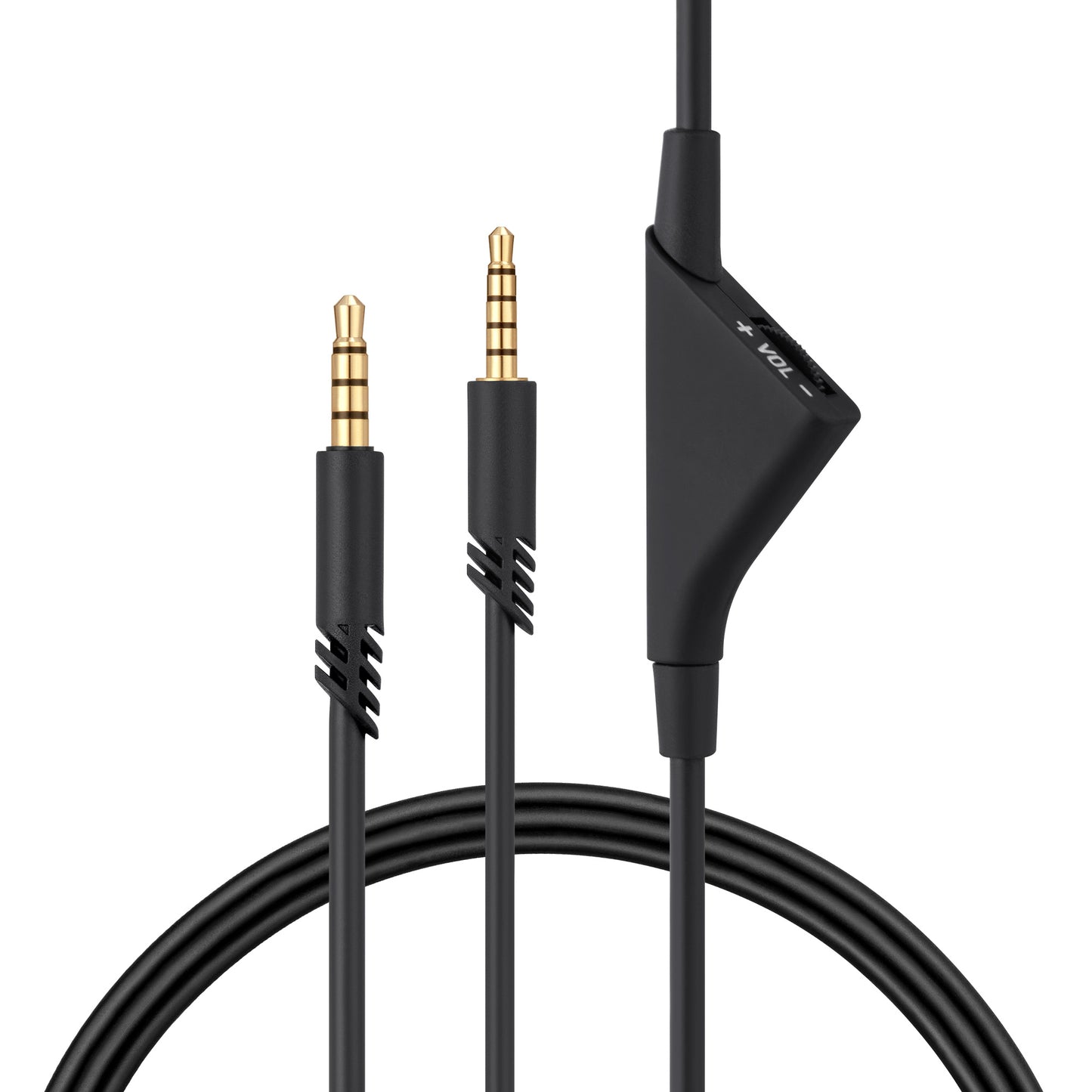 kwmobile Headphone Cable compatible with Logitech Astro A50 / A40TR / A40 / A30 / A10 - Replacement Cable 200 cm with Volume Control - 3.5mm Jack