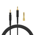 kwmobile Headphone Cable compatible with Shure SRH440A / SRH840A / SRH440 / SRH840 Replacement Cable 300 cm 3.5mm Jack with 6.35mm Adapter