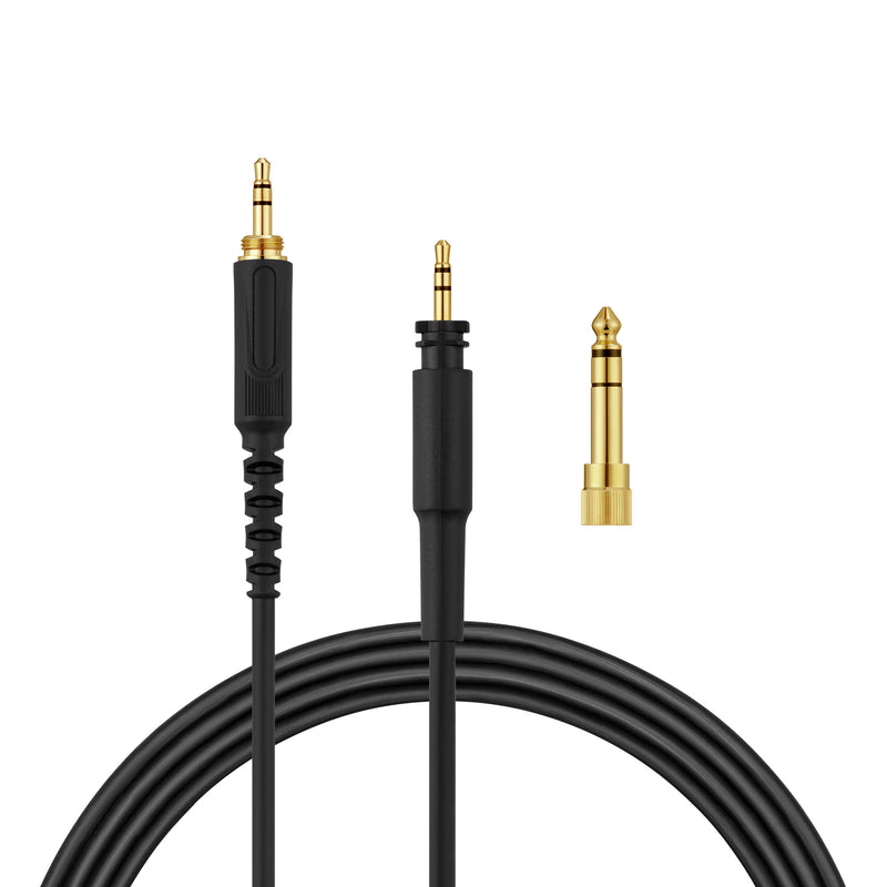kwmobile Headphone Cable compatible with Shure SRH440A / SRH840A / SRH440 / SRH840 Replacement Cable 300 cm 3.5mm Jack with 6.35mm Adapter