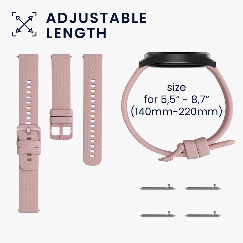 kwmobile Watch Strap for Withings ScanWatch 38mm / Steel HR 36mm / Move ECG - Fitness Tracker Band Set - Replacement Smartwatch Strap