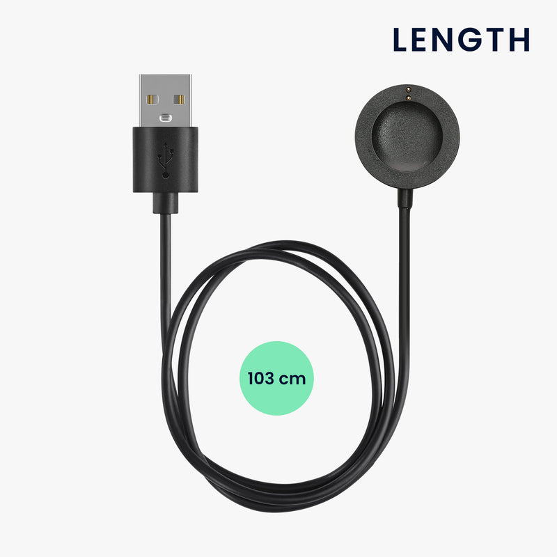 kwmobile USB Cable Charger compatible with Michael Kors GEN 6 / GEN 5e / GEN 5 / GEN 4 Watch / Skagen Falster 2 Charging Cable - Smartwatch Replacement Cable - Fitness Tracker Charging Cable