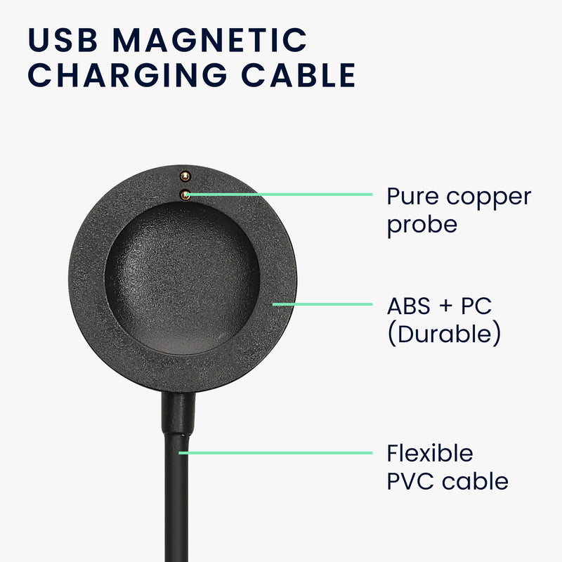kwmobile USB Cable Charger compatible with Michael Kors GEN 6 / GEN 5e / GEN 5 / GEN 4 Watch / Skagen Falster 2 Charging Cable - Smartwatch Replacement Cable - Fitness Tracker Charging Cable