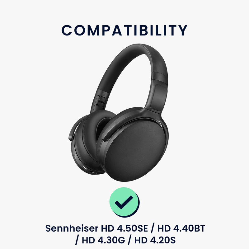 kwmobile Ear Pads for Sennheiser HD 4.50SE / HD 4.40BT / HD 4.30G / HD 4.20S Ear Cushions Replacement Headphone Spare Parts Over Ear Headphones
