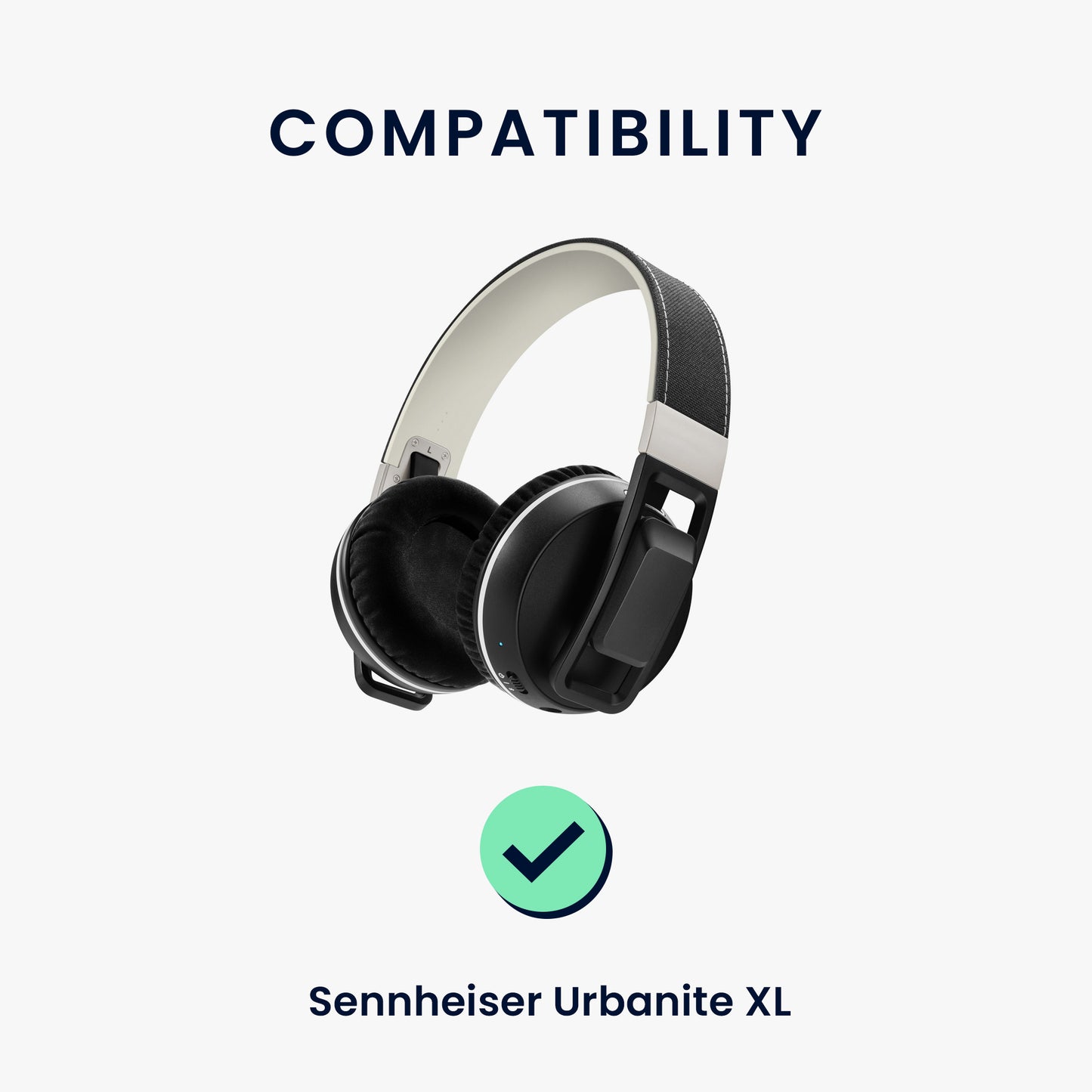 kwmobile Ear Pads for Sennheiser Urbanite XL Earpads Replacement Earpads Headphone Replacement Parts Headphone Replacement Pads for Over Ear Headphones