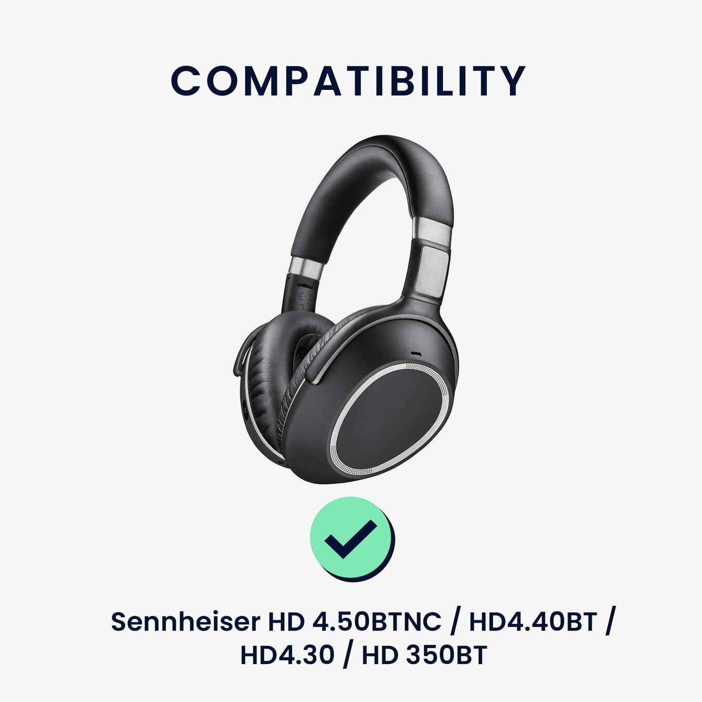 kwmobile Headband Cover compatible with Sennheiser HD 4.50BTNC / HD4.40BT / HD4.30 / HD 350BT Case - Headband Cushion - Headphone Protector