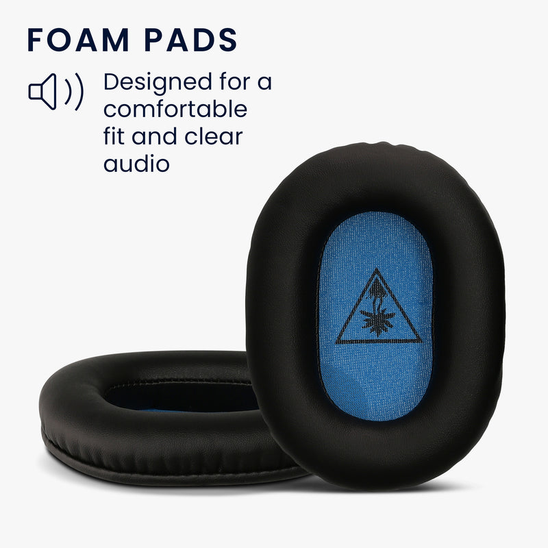 kwmobile Ear Pads for Turtle Beach Recon 70 / Recon 50 / Recon 60P / Stealth 500 / 600 / 700 Ear Cushions Replacement Headphone Spare Parts Over Ear Headphones