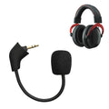 kwmobile Replacement Headphone Microphone compatible with Kingston HyperX Cloud / Cloud X / CloudX Core Headset - Gaming Headphones Microphone with 3.5mm Jack Plug