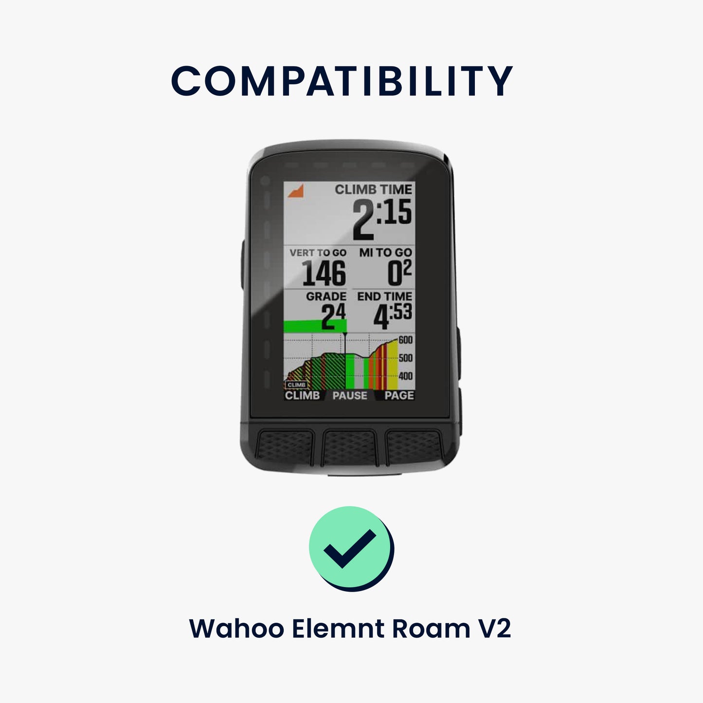 kwmobile Case Compatible with Wahoo Elemnt Roam V2 Cover Protector