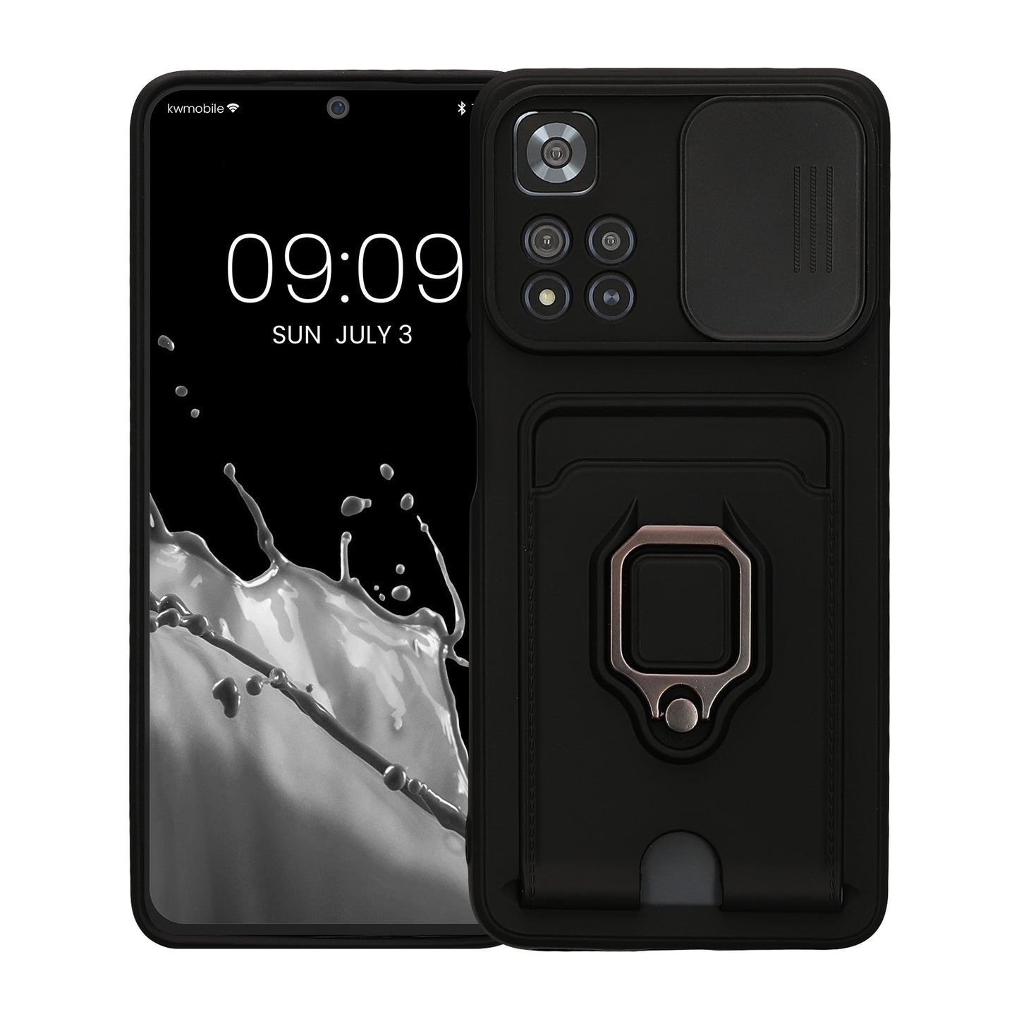 kwmobile Phone Case Compatible with Xiaomi Redmi Note 11 Pro+ 5G / Note 11 Pro Plus 5G - Soft Case with Camera Protection - Card Slot