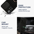 kwmobile Phone Case Compatible with Xiaomi Redmi Note 11 Pro+ 5G / Note 11 Pro Plus 5G - Soft Case with Camera Protection - Card Slot