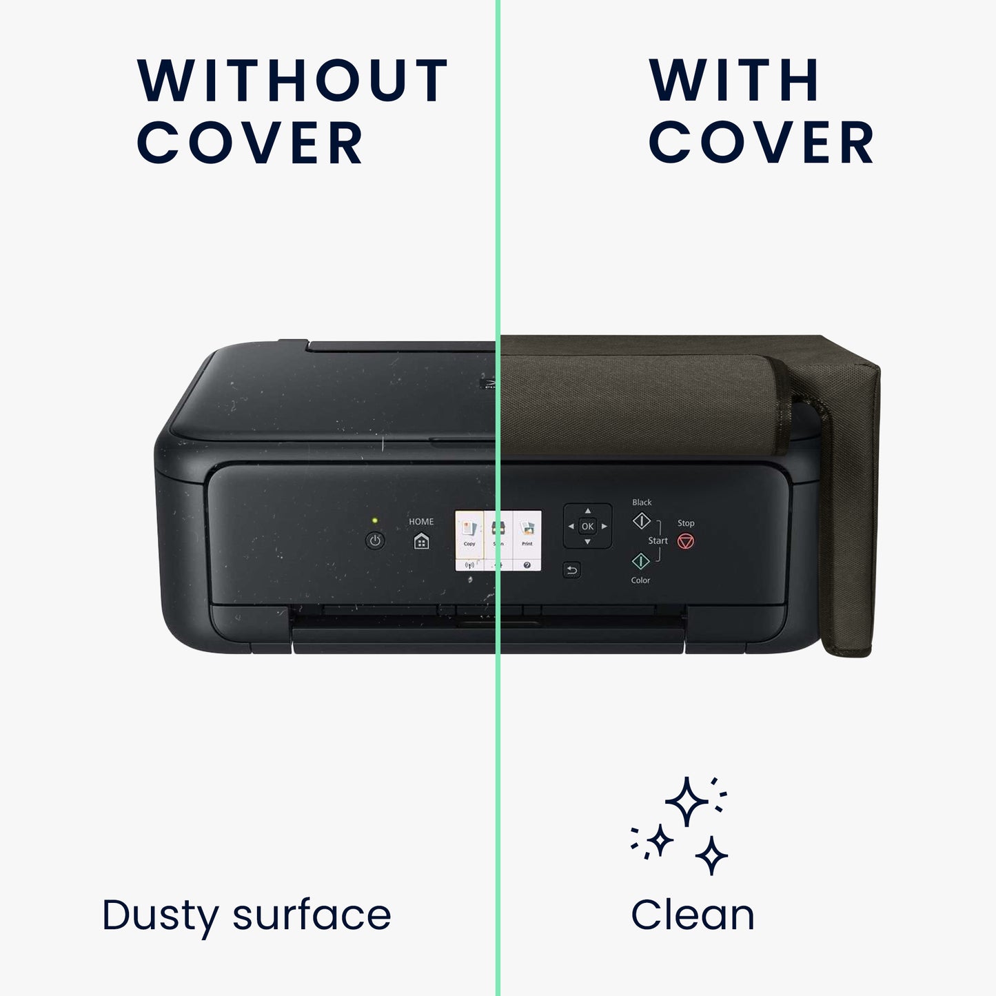kwmobile Cover compatible with Canon Pixma TS5150 - Bag Case Printer - Dust Cover Protective Hood Protective Cover