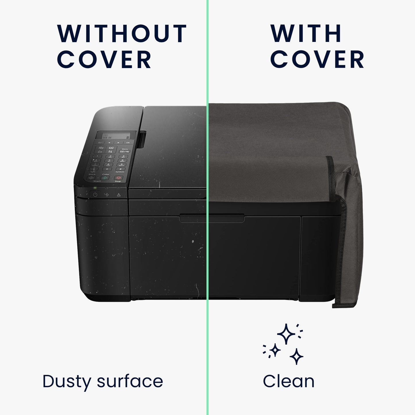 kwmobile Cover compatible with Canon Pixma TR4650 / TR4651 / TR47511i - Bag Case Printer - Dust Cover Protective Cover Protective Casing