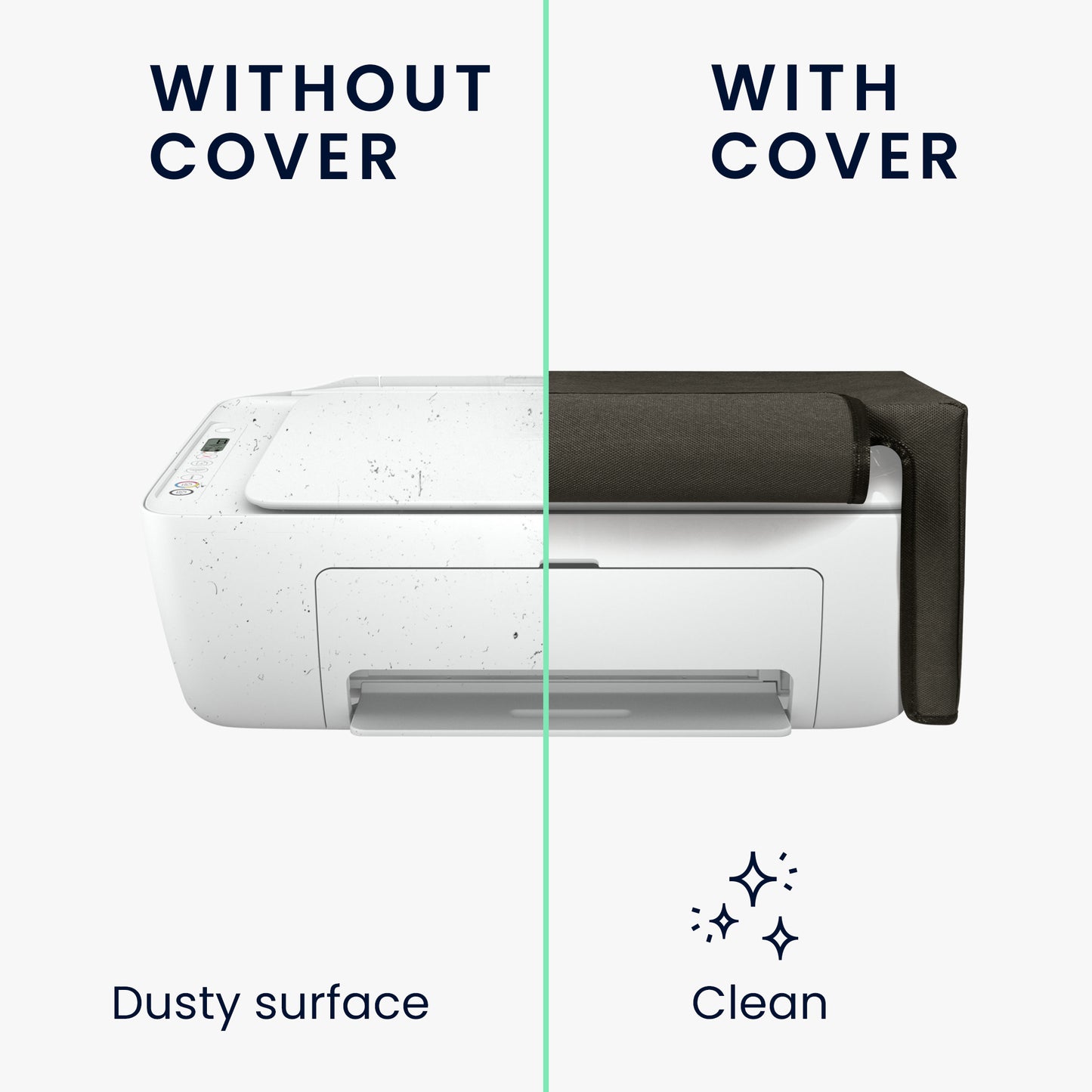 kwmobile Cover compatible with HP DeskJet 2755e / DeskJet 2720e / 2710e / 2820e / 2721e - Bag Case Printer - Dust Cover Protective Hood Protective Cover