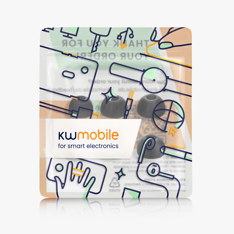 kwmobile 6x Replacement In-Ear Earphones compatible with Samsung Galaxy Buds 2 Pads Eartips In-Ear Headphones