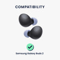 kwmobile 6x Replacement In-Ear Earphones compatible with Samsung Galaxy Buds 2 Pads Eartips In-Ear Headphones