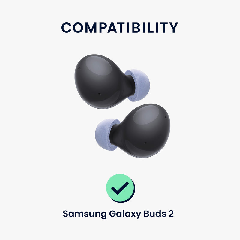 kwmobile 6x Replacement In-Ear Earphones compatible with Samsung Galaxy Buds 2 Pads Eartips In-Ear Headphones