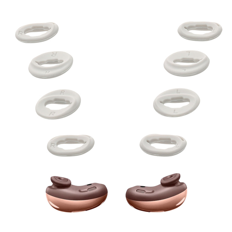 kwmobile Earbuds Compatible with Samsung Galaxy Buds Live Ear Hooks Eartips Accessories Hooks for In-Ear Headphones