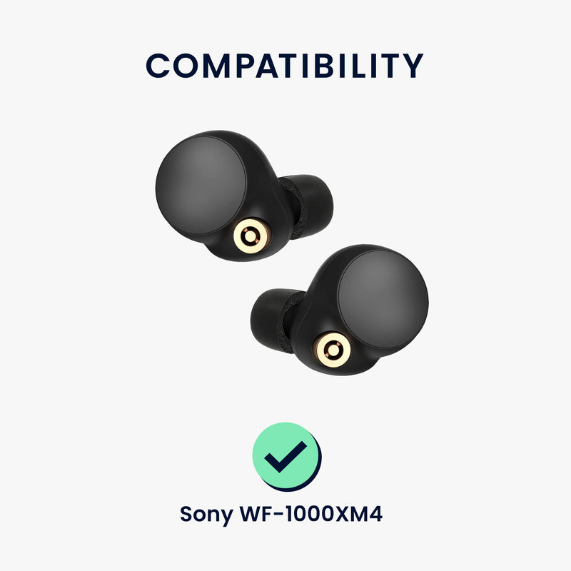 kwmobile Replacement In-Ear Headphones compatible with Sony WF-1000XM4 Earpads Earplugs In-Ear Earphones