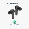 kwmobile Replacement In-Ear Earphones compatible with JBL Live Pro 2 TWS Earpads Earbuds In-Ear Headphones