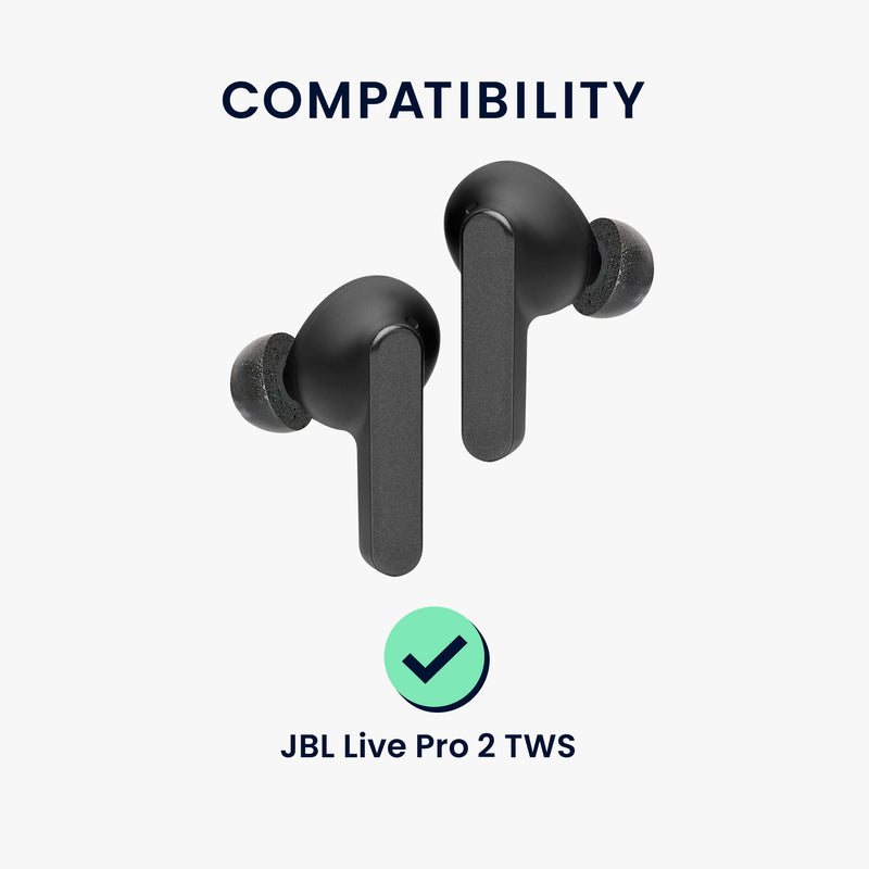 kwmobile Replacement In-Ear Earphones compatible with JBL Live Pro 2 TWS Earpads Earbuds In-Ear Headphones
