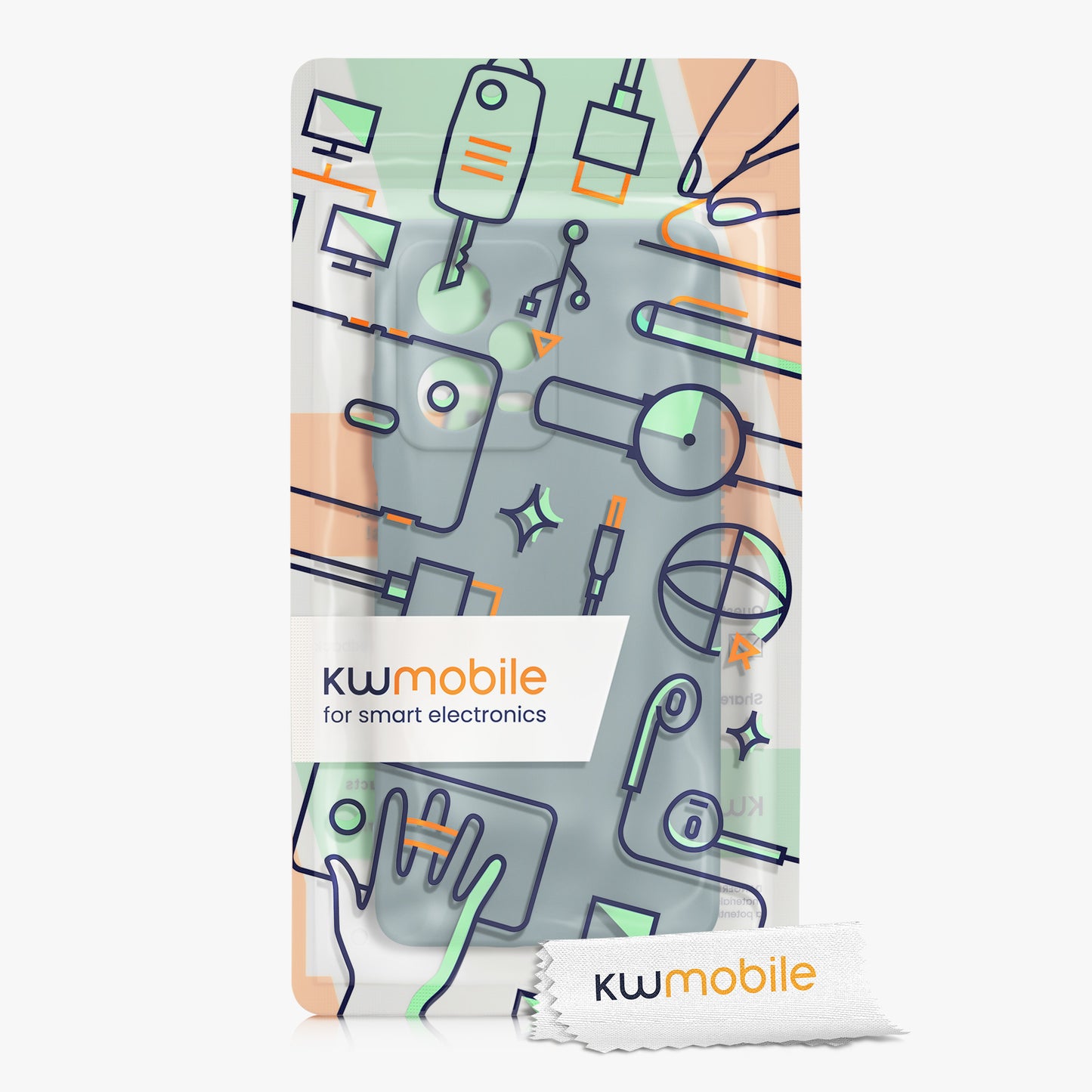 kwmobile Phone Case for Xiaomi Redmi Note 12 Pro 5G - Soft Silicone Phone Case - Protective Cover