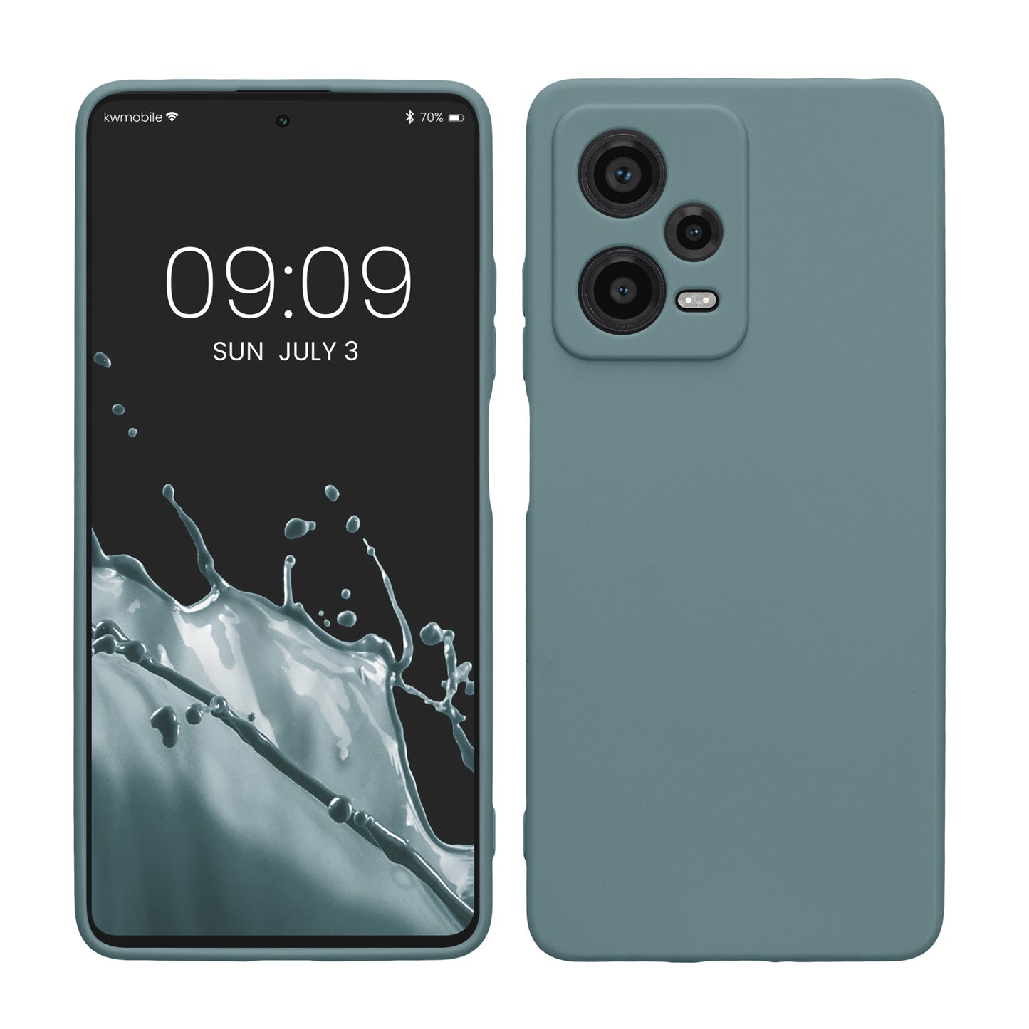 kwmobile Phone Case for Xiaomi Redmi Note 12 Pro 5G - Soft Silicone Phone Case - Protective Cover