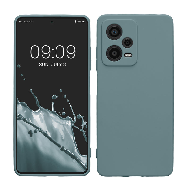 kwmobile Phone Case for Xiaomi Redmi Note 12 Pro 5G - Soft Silicone Phone Case - Protective Cover