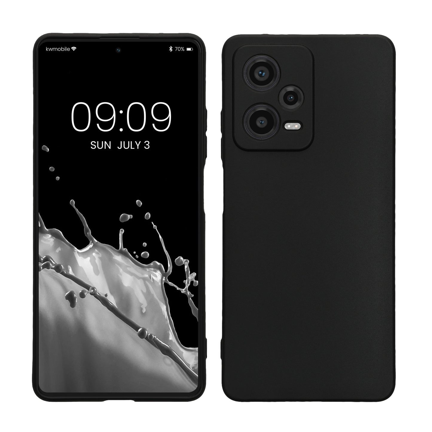 kwmobile Phone Case for Xiaomi Redmi Note 12 Pro 5G - Soft Silicone Phone Case - Protective Cover