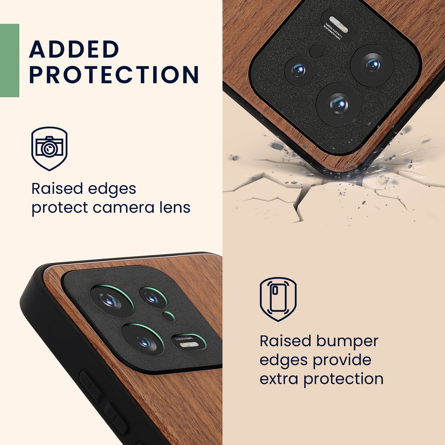 kwmobile Case Compatible with Xiaomi 13 5G Phone Cover TPU Phone Case Do Not Touch
