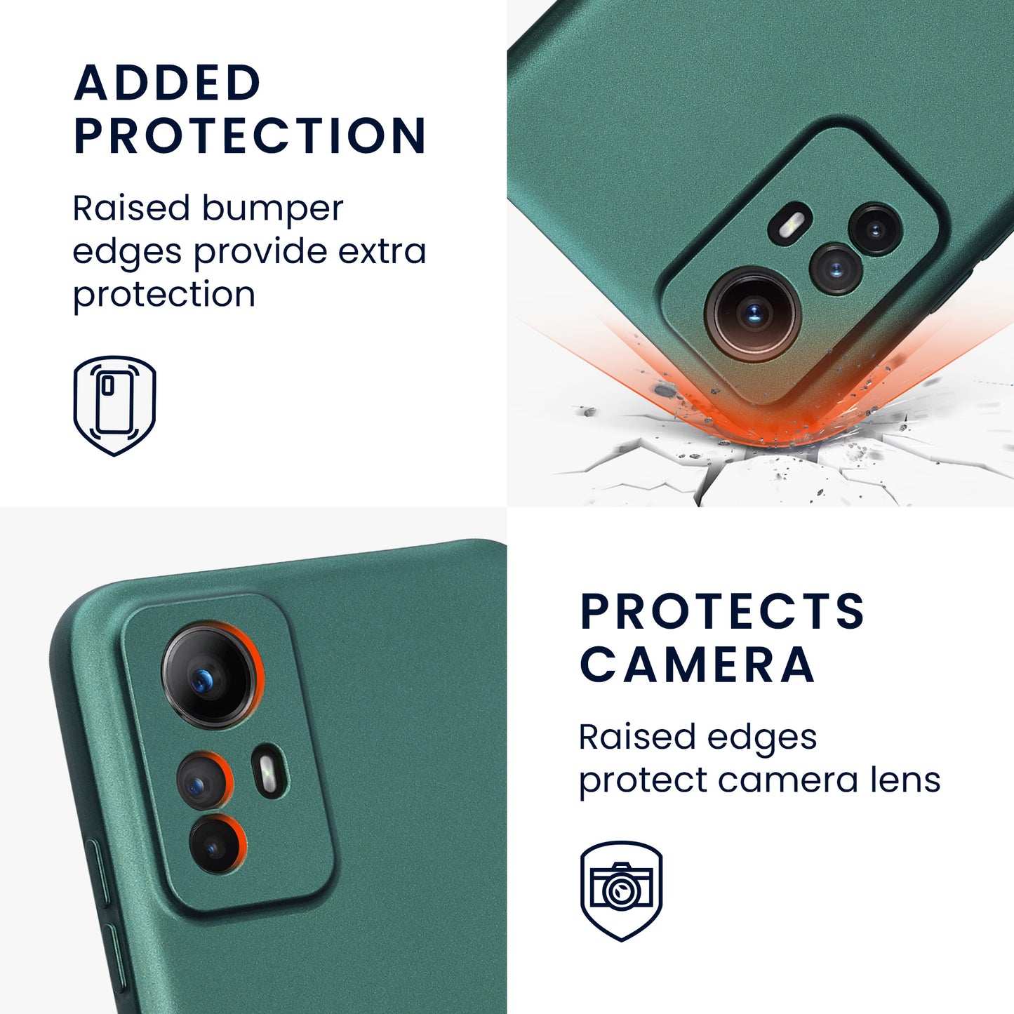kwmobile Phone Case for Xiaomi Redmi Note 12S - Soft Silicone Case - Protective Cover