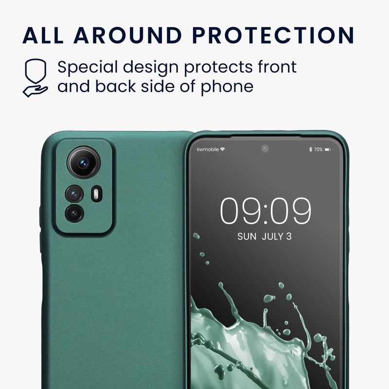 kwmobile Phone Case for Xiaomi Redmi Note 12S - Soft Silicone Case - Protective Cover