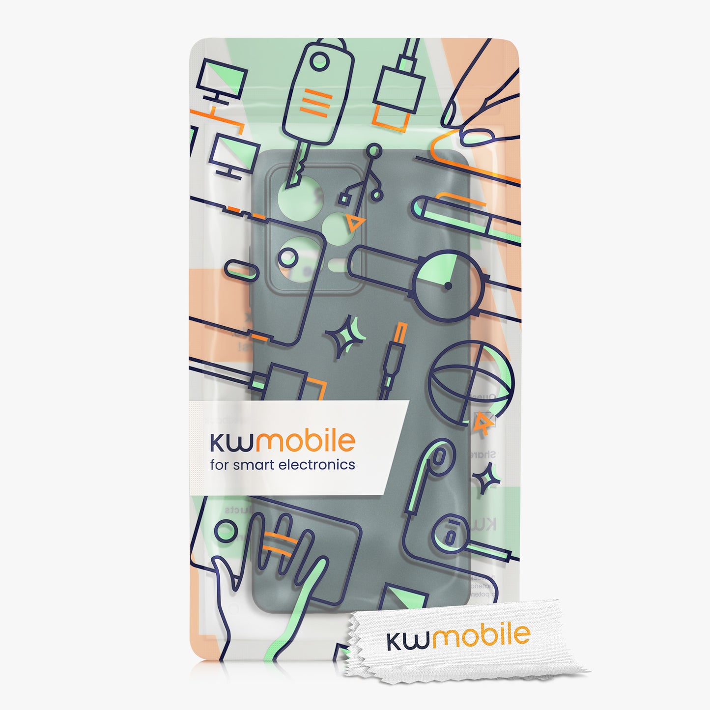 kwmobile Case for Xiaomi Redmi Note 12 Pro 5G - Soft Silicone Cover - Protective Case