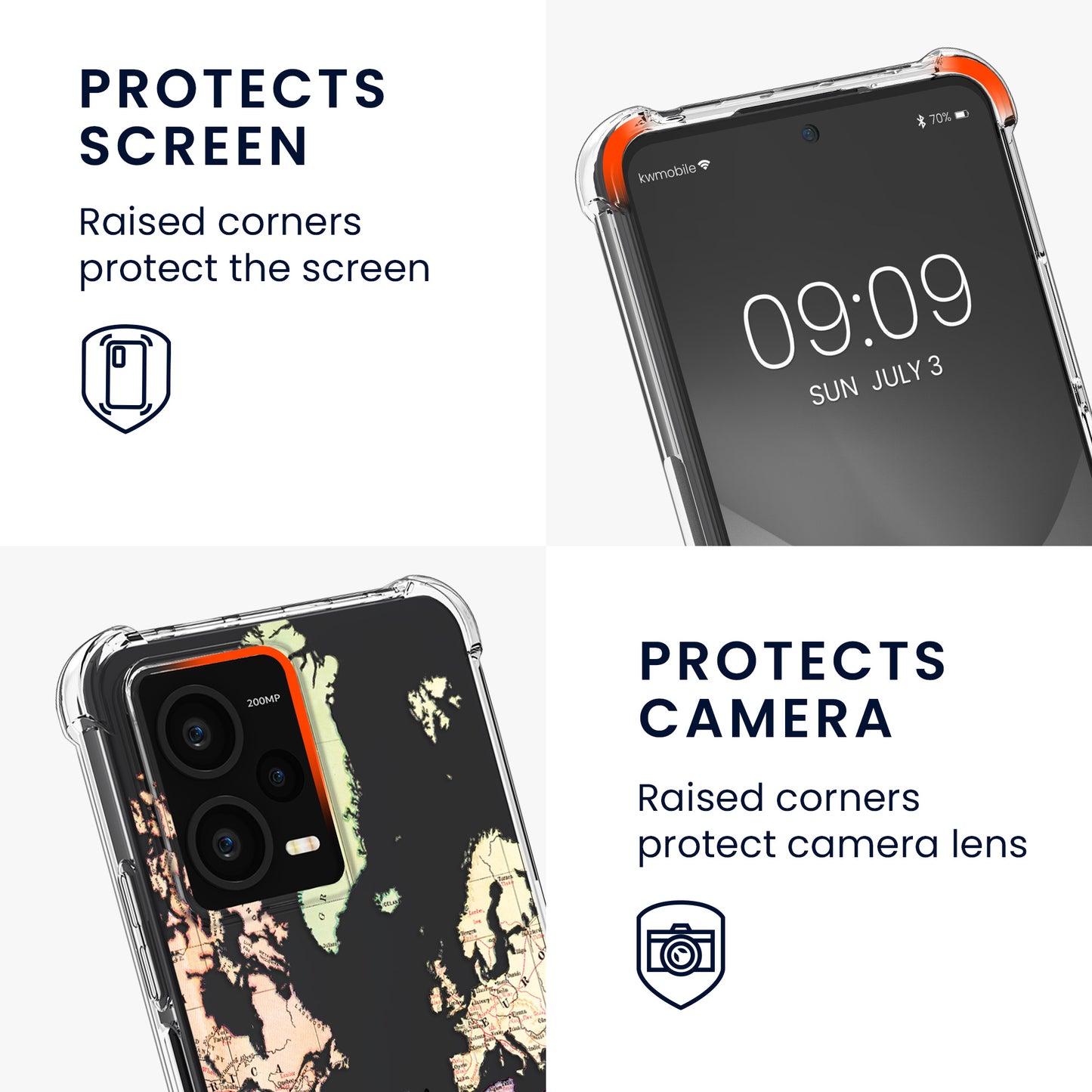 kwmobile Necklace Case compatible with Xiaomi Redmi Note 12 Pro+ 5G / Note 12 Pro Plus 5G Case