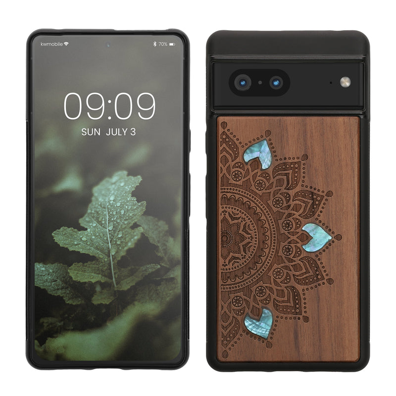 kwmobile Case Compatible with Google Pixel 7 Phone Cover TPU Cell Phone Case Compass Vintage
