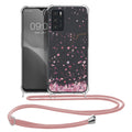 kwmobile Necklace Case Compatible with Oppo A16 / A16s / A54s Silicone Cover with Lanyard