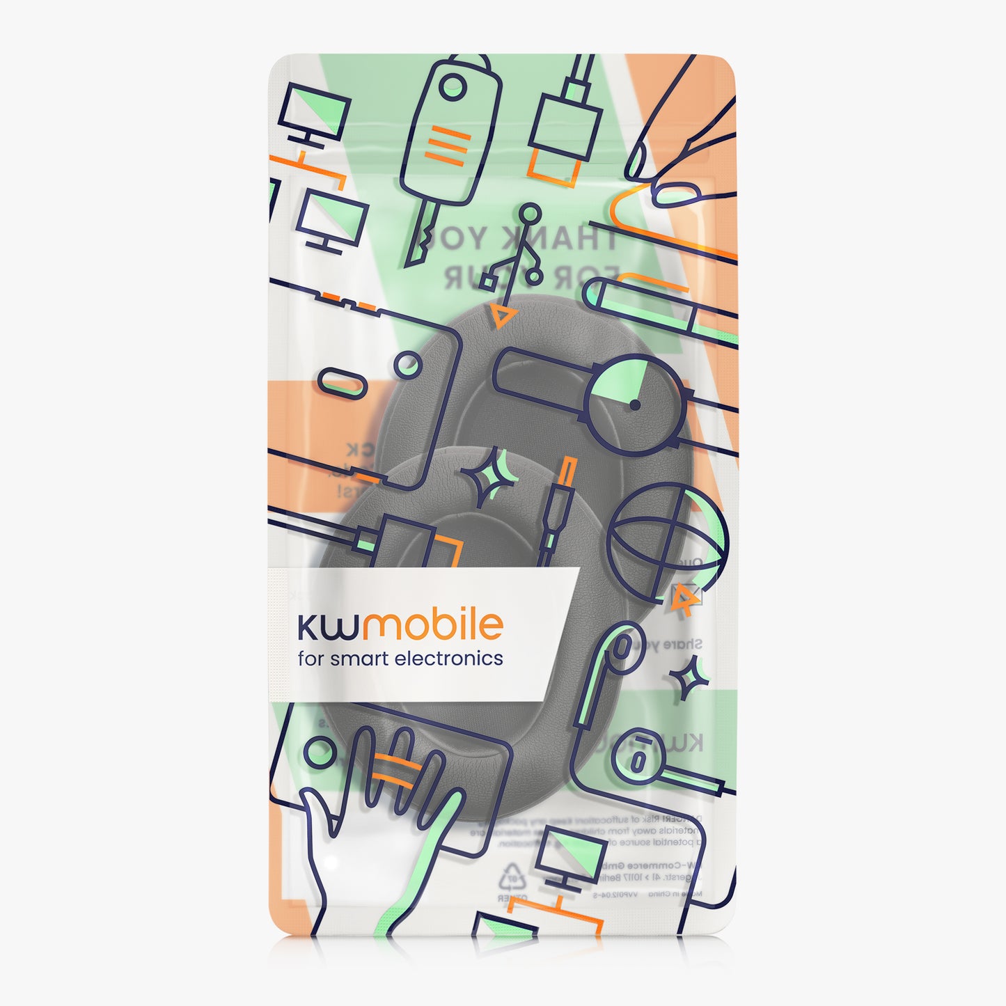 kwmobile Ear Pads for DOQAUS Ear Cushions Replacement Ear Pads Headphone Spares Headphone Replacement Pads Over Ear Headphones
