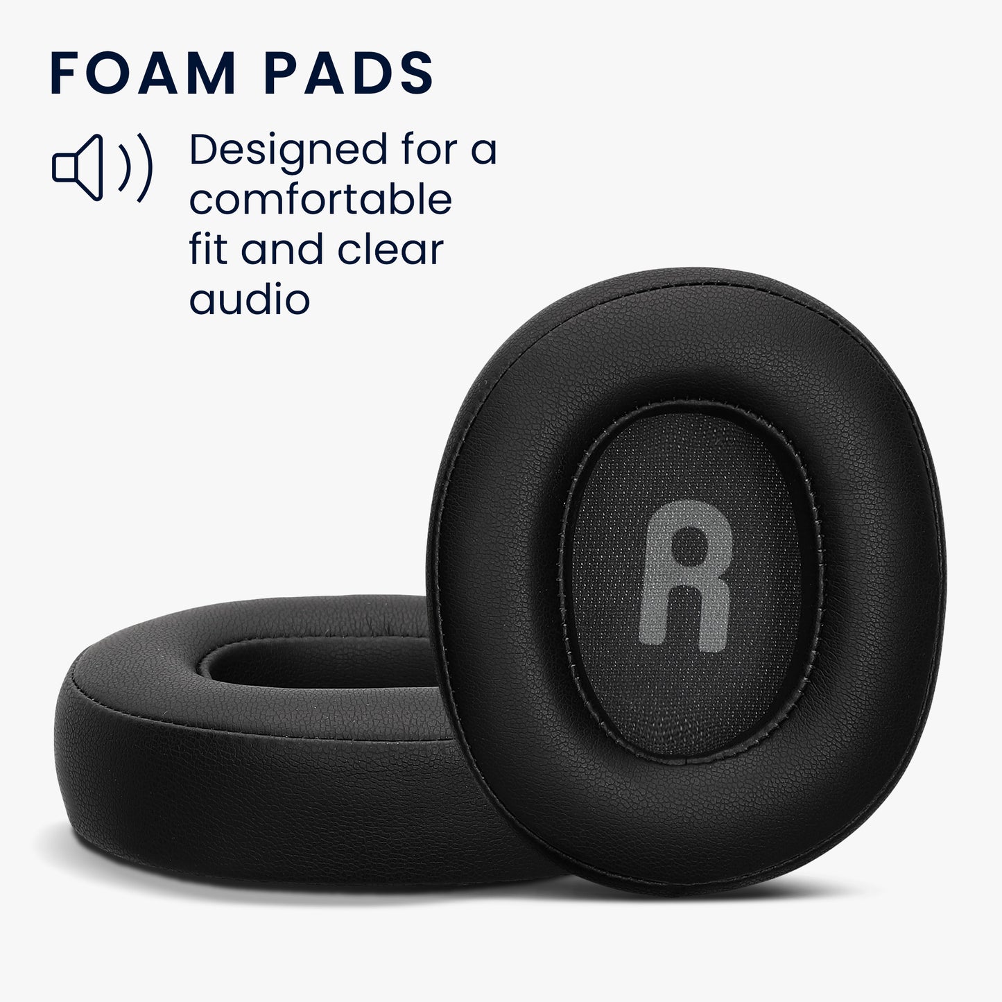 kwmobile Ear Pads for JBL Tune T760NC / T750BTNC / T710BT / T700BT Ear Cushion Replacement Parts Over Ear Headphones