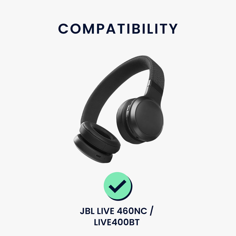kwmobile Ear Pads for JBL LIVE 460NC / LIVE400BT Ear Cushions Replacement Headphone Spare Parts Over Ear Headphones