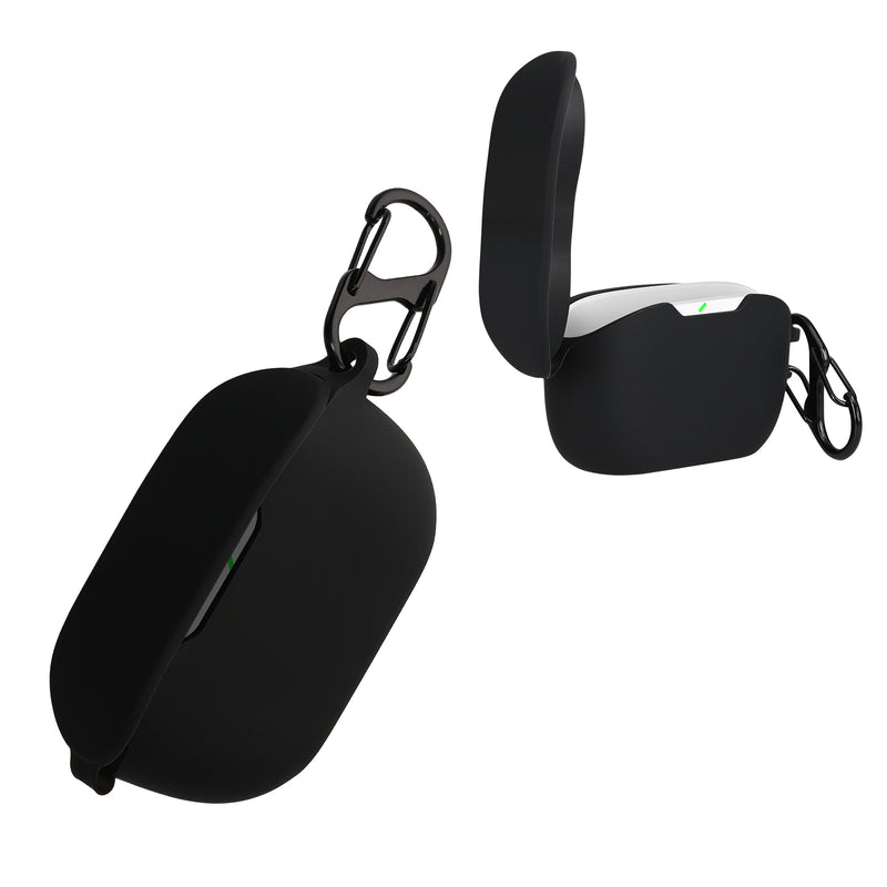 kwmobile Hülle kompatibel mit JBL WAVE BUDS Hülle - Kopfhörer Case - TPU Silikon Cover - Schutzhülle in Schwarz Schwarz  