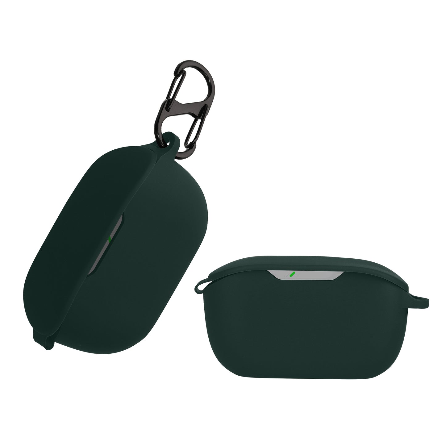 kwmobile Hülle kompatibel mit JBL WAVE BUDS Hülle - Kopfhörer Case - TPU Silikon Cover - Schutzhülle in Dunkelgrün Dunkelgrün  