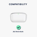 kwmobile Case Compatible with JBL WAVE BUDS Headphones Cover Protector