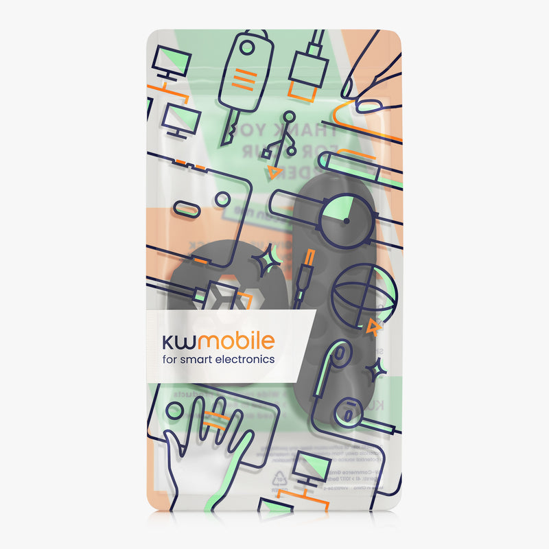 kwmobile Case for Remote Control and Streaming Device compatible with Google Chromecast 2020 4K (not for New-Generation) Case Set for TV Accessories