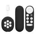 kwmobile Case for Remote Control and Streaming Device compatible with Google Chromecast 2020 4K (not for New-Generation) Case Set for TV Accessories