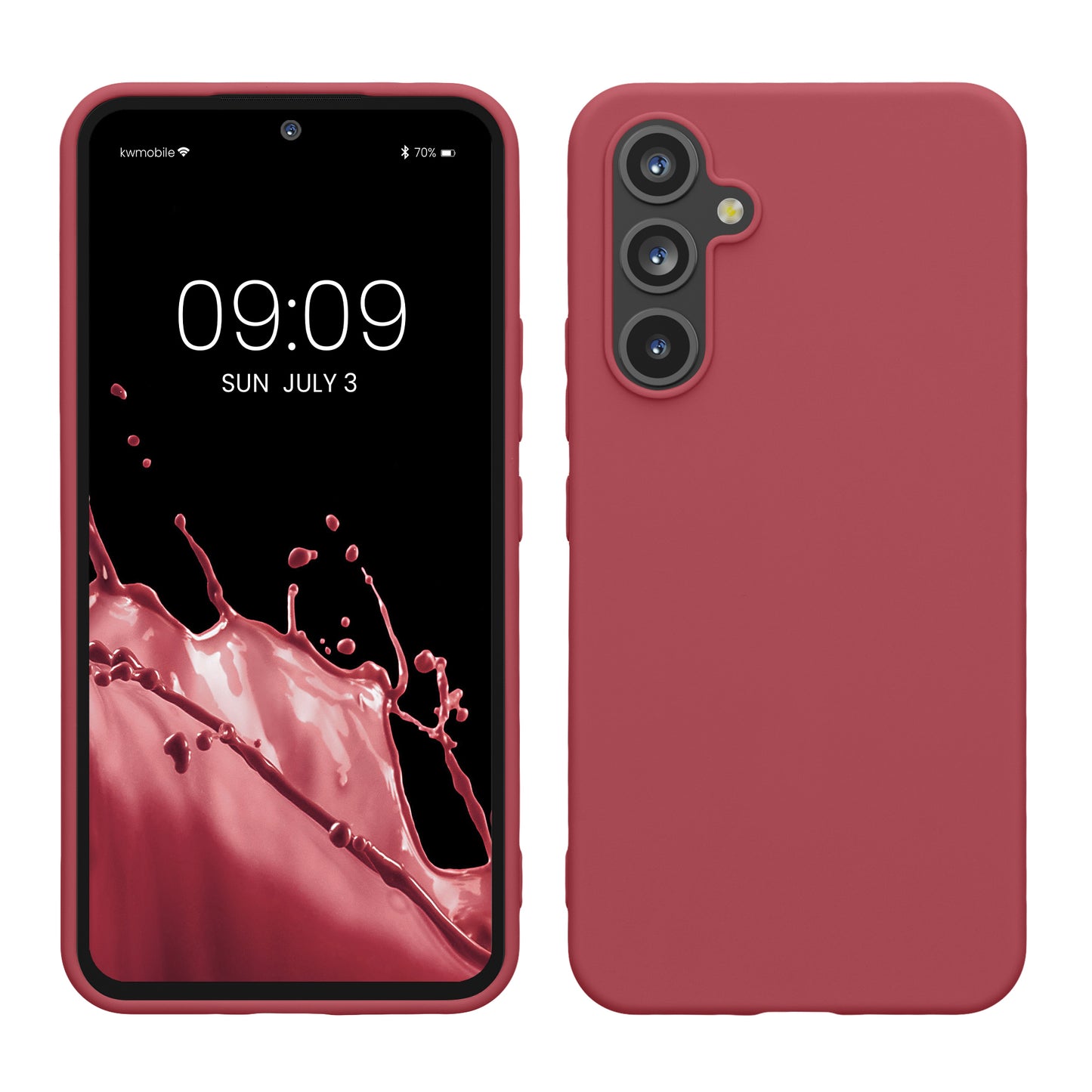 kwmobile Case Compatible with Samsung Galaxy A54 5G Case - Silicone Phone Cover - Shockproof Flexible Protective Cover - Case