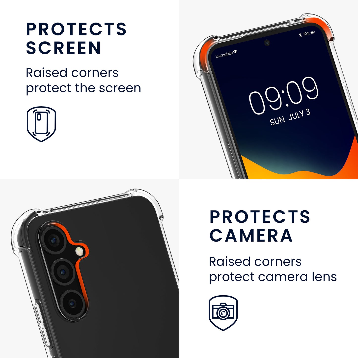 kwmobile Necklace Case compatible with Samsung Galaxy A54 5G Cover