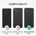 kwmobile Case Compatible with Samsung Galaxy A34 5G - Phone Cover - Phone Case
